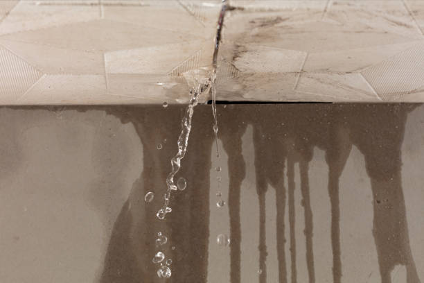 Professional Burst Pipe Cleanup technician working in East Andover, NH